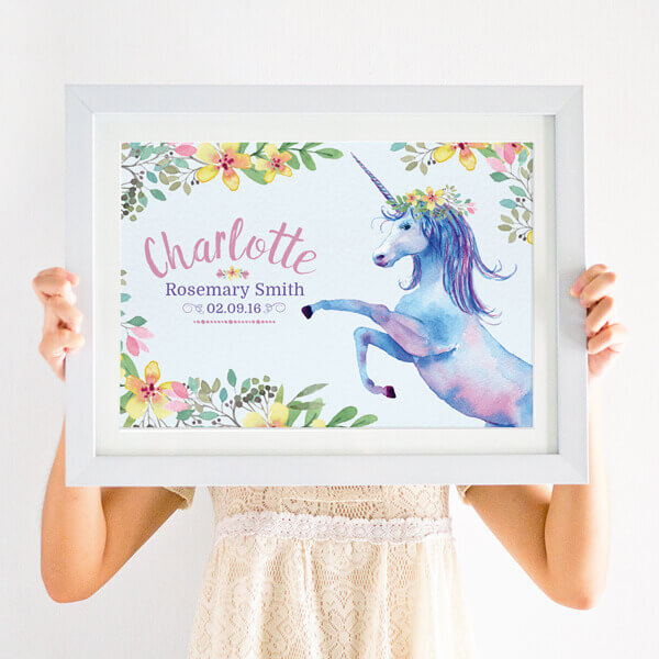 Personalised Unicorn Print - Created by Magic