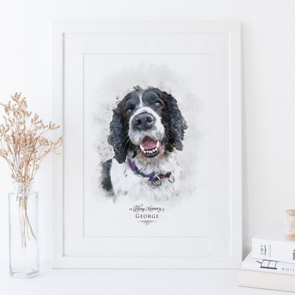 Pet Memorial Gift - In loving Memory Portrait Print