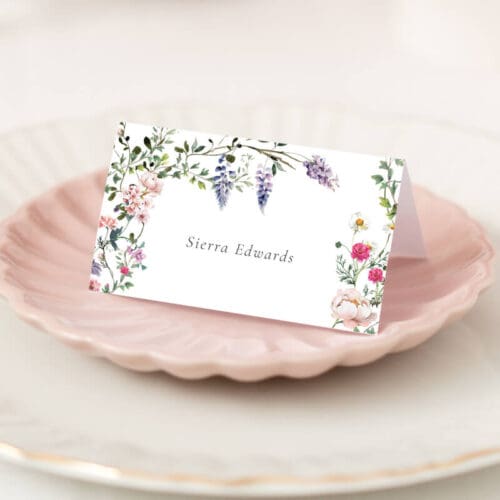 Wisteria Place Name Cards