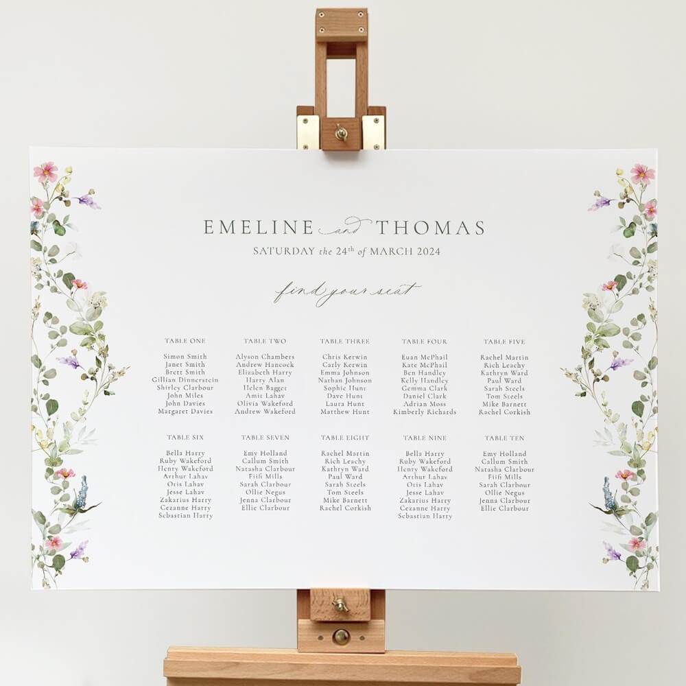 Wedding Table Plan