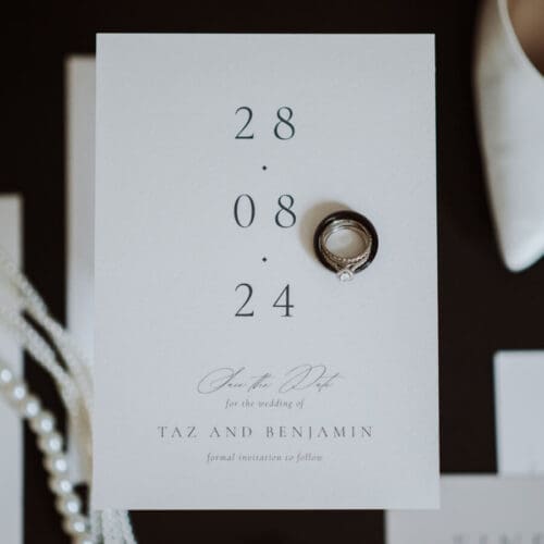 Modern Minimalist Save the Dates